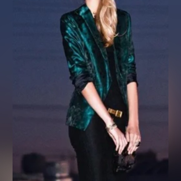 Emerald Shine Effect Blazer - Picture 2 of 11